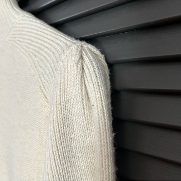 BCBG Max Azria, Turtleneck Pullover Pom Pom Sweater, Merino Wool Blend, Size XXS - Picture 12 of 16